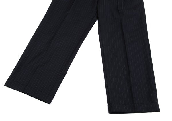 Papas GUABELLO SUPER130'S Wool Chalk Suit Navy Size 48M 52LL