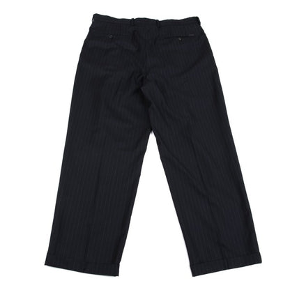 Papas GUABELLO SUPER130'S Wool Chalk Suit Navy Size 48M 52LL