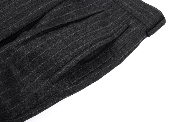 Papas Martin Sons Wool Cashmere Stripe Pants Gray Size 52LL