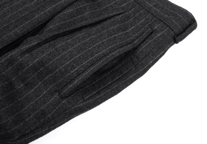 Papas Martin Sons Wool Cashmere Stripe Pants Gray Size 52LL