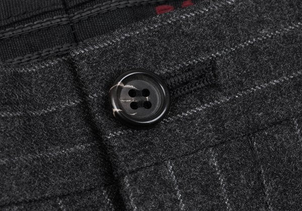 Papas Martin Sons Wool Cashmere Stripe Pants Gray Size 52LL