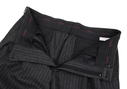 Papas Martin Sons Wool Cashmere Stripe Pants Gray Size 52LL