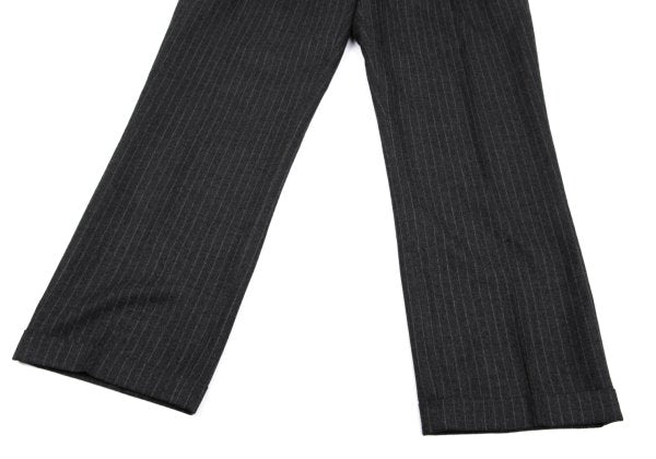 Papas Martin Sons Wool Cashmere Stripe Pants Gray Size 52LL