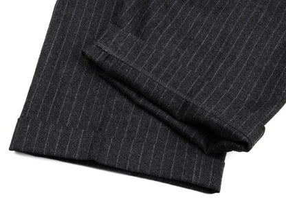 Papas Martin Sons Wool Cashmere Stripe Pants Gray Size 52LL