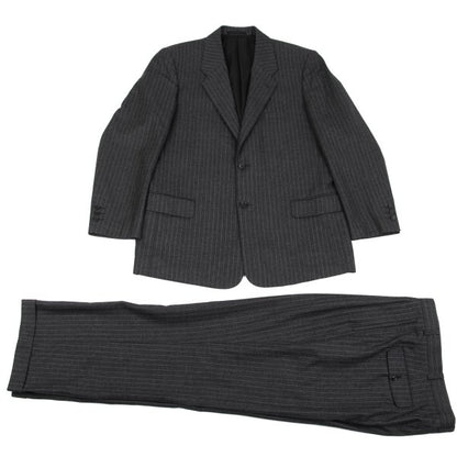 Papas Martin Sons Wool Cashmere Stripe Pants Gray Size 52LL