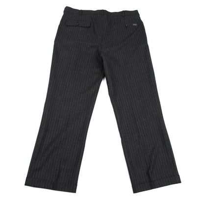 Papas Martin Sons Wool Cashmere Stripe Suit Gray Size 48M 52LL