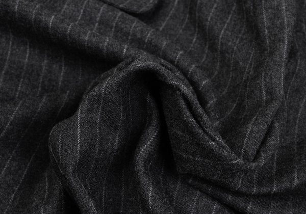 Papas Martin Sons Wool Cashmere Stripe Suit Gray Size 48M 52LL