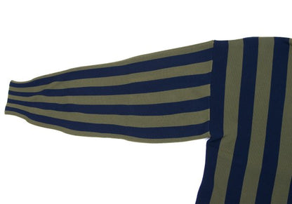 CFCL 24AW Poly Stripe Knit Shirt Navy Khaki Size 3