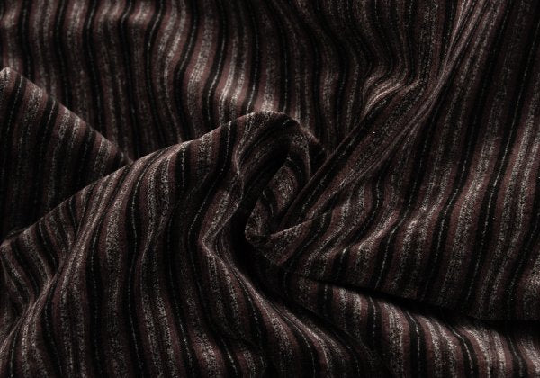 gigli Velour Stripe Double Vest Brown/Black Size 38M