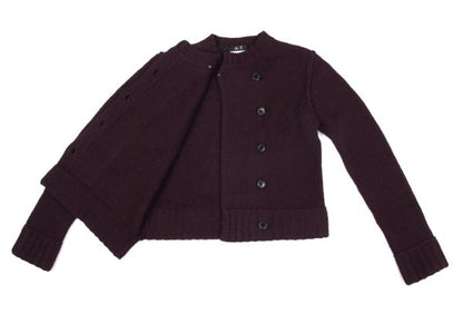 Atsuro Tayama A/T Wool Asymmetric Front Cardigan Red Size M