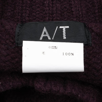 Atsuro Tayama A/T Wool Asymmetric Front Cardigan Red Size M