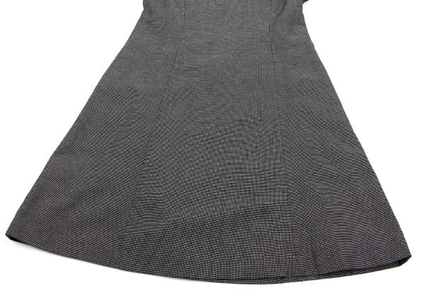 Jocomomola Grid Check Short Sleeve Dress Black Size 40