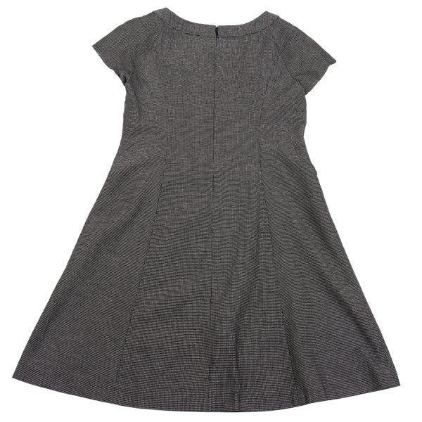 Jocomomola Grid Check Short Sleeve Dress Black Size 40