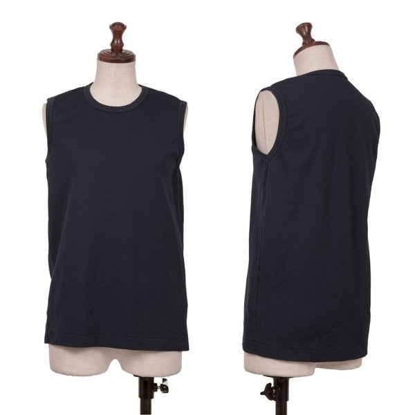 COMME des GARCONS Garment Dyed Jersey Tank Top Navy Size S