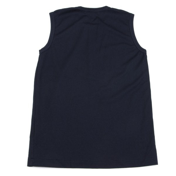 COMME des GARCONS Garment Dyed Jersey Tank Top Navy Size S
