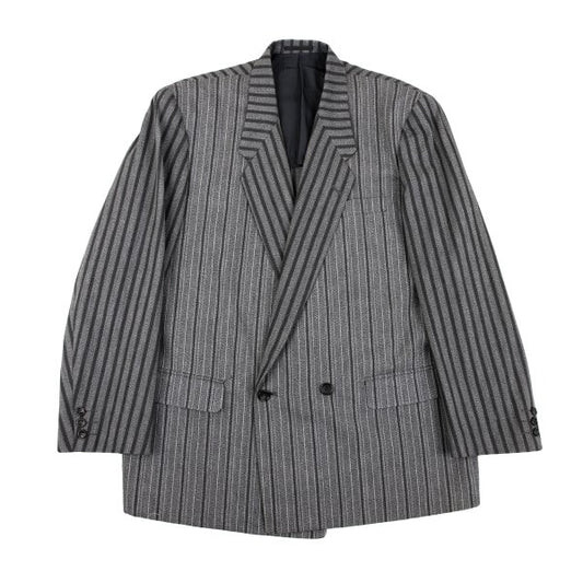 COMME des GARCONS HOMME Cotton Stripe Jacket Gray Size M