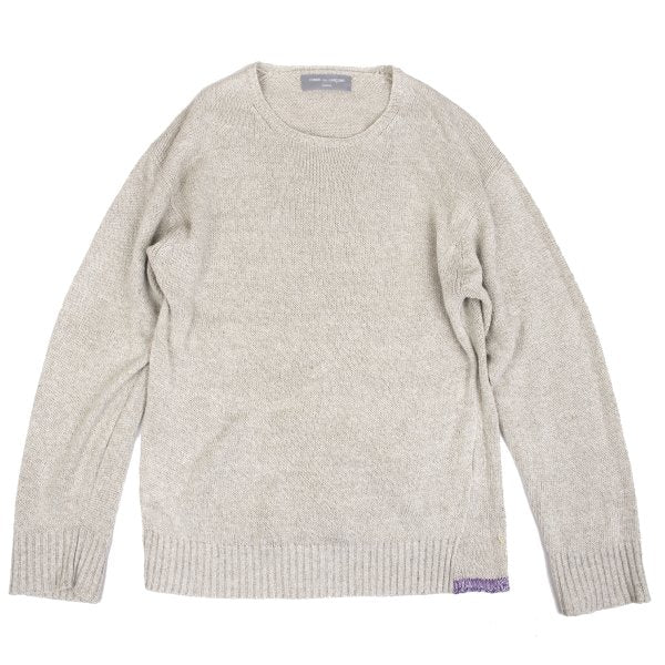 COMME des GARCONS HOMME Linen Cotton Sweater Beige Size M