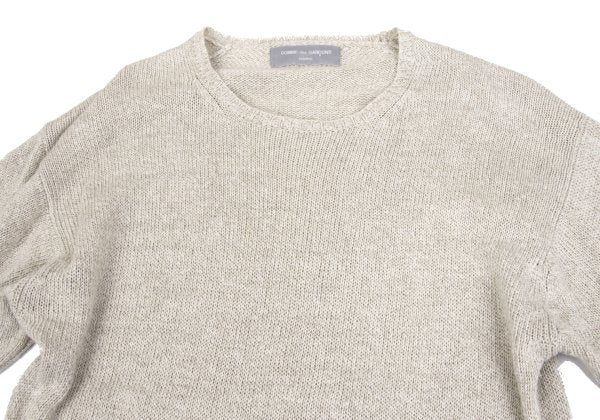 COMME des GARCONS HOMME Linen Cotton Sweater Beige Size M