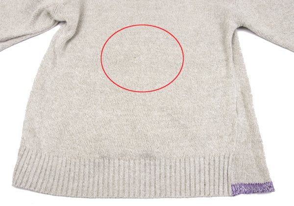 COMME des GARCONS HOMME Linen Cotton Sweater Beige Size M