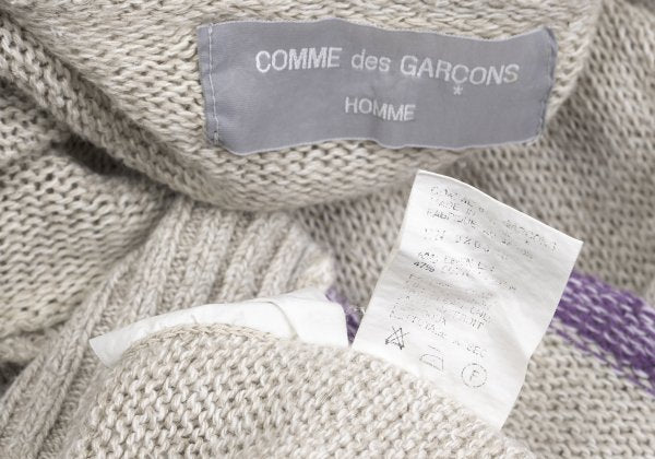 COMME des GARCONS HOMME Linen Cotton Sweater Beige Size M