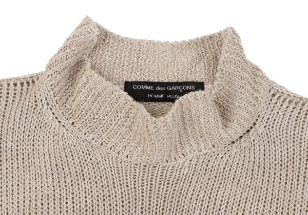 COMME des GARCONS HOMME PLUS Linen High Knit Beige Size M