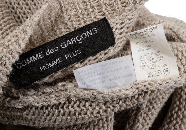 COMME des GARCONS HOMME PLUS Linen High Knit Beige Size M
