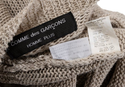 COMME des GARCONS HOMME PLUS Linen High Knit Beige Size M
