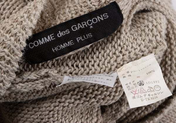 COMME des GARCONS HOMME PLUS Linen High Knit Beige Size M