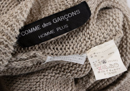COMME des GARCONS HOMME PLUS Linen High Knit Beige Size M