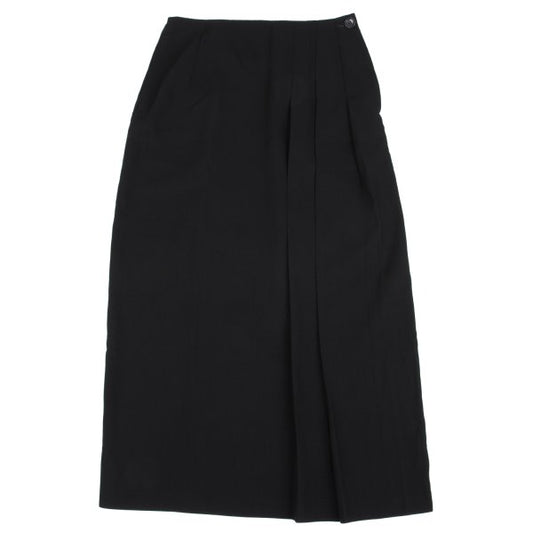 Yohji Yamamoto FEMME Wool Poly Side Skirt Black Size S