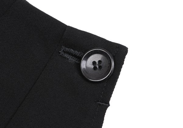 Yohji Yamamoto FEMME Wool Poly Side Skirt Black Size S