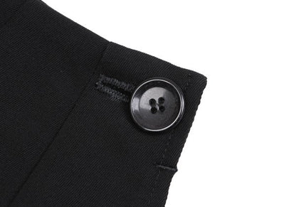 Yohji Yamamoto FEMME Wool Poly Side Skirt Black Size S