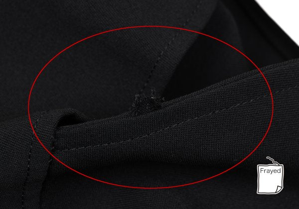 Yohji Yamamoto FEMME Wool Poly Side Skirt Black Size S