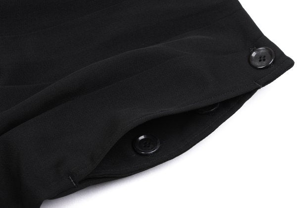 Yohji Yamamoto FEMME Wool Poly Side Skirt Black Size S