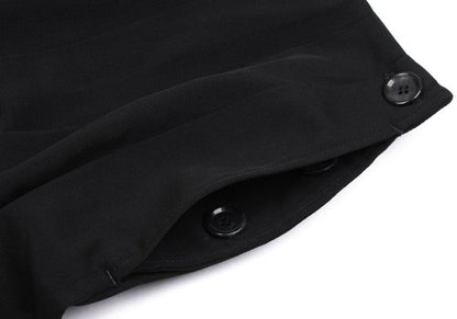 Yohji Yamamoto FEMME Wool Poly Side Skirt Black Size S