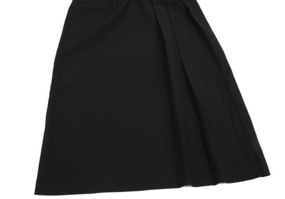 Yohji Yamamoto FEMME Wool Poly Side Skirt Black Size S