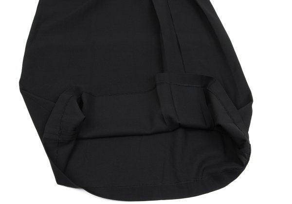 Yohji Yamamoto FEMME Wool Poly Side Skirt Black Size S