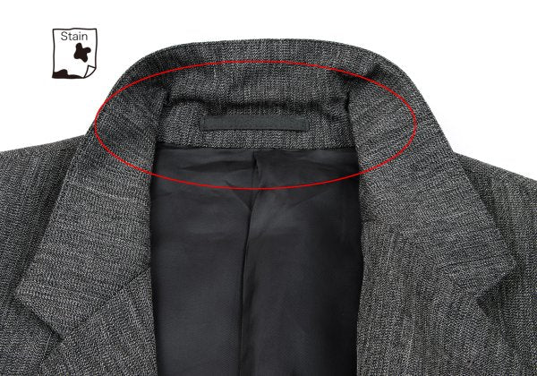 Y's for men Wool 2-Button Jacket Gray Size M