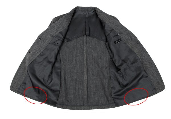 Y's for men Wool 2-Button Jacket Gray Size M