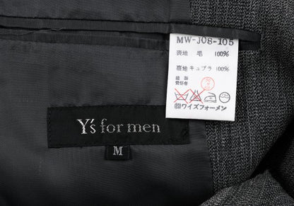 Y's for men Wool 2-Button Jacket Gray Size M