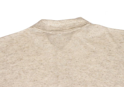 Y's for men Rayon Linen Short Sleeve Polo Shirt Beige Size M