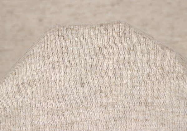 Y's for men Rayon Linen Short Sleeve Polo Shirt Beige Size M