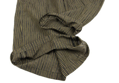 ISSEY MIYAKE Cotton Linen Stripe Back Pants Yellow Size M