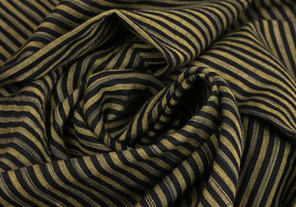 ISSEY MIYAKE Cotton Linen Stripe Back Pants Yellow Size M