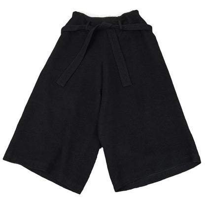 Y's Waist Layered Belted Wide Pants Black Size M
