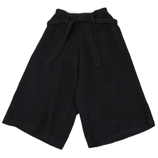 Y's Waist Layered Belted Wide Pants Black Size M