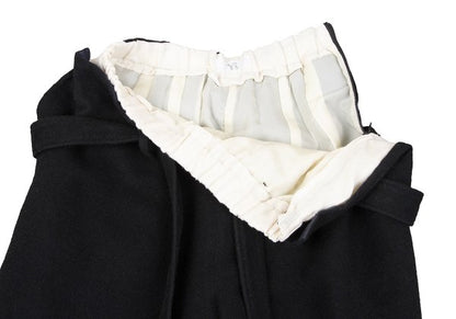 Y's Waist Layered Belted Wide Pants Black Size M