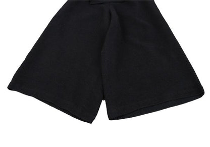 Y's Waist Layered Belted Wide Pants Black Size M