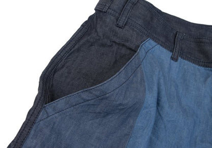 COMME des GARCONS SHIRT Patchwork Pants Blue-Gray Size M