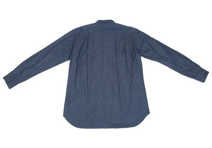 COMME des GARCONS SHIRT Patchwork Shirt Blue/Gray Size M